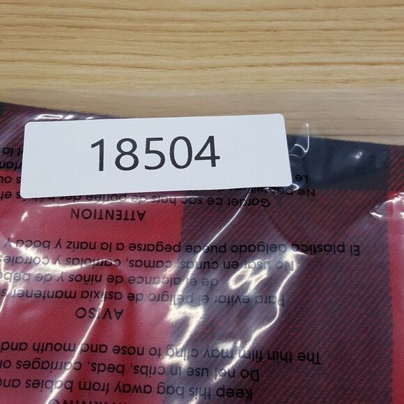 CLUB ROOM Mens Scarf Red Black Buffalo Plaid Fringe Rectangle Soft Knit 70x14 - Picture 5 of 5